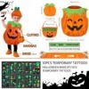 Deguisement Halloween Citrouille Enfant,Halloween Costume Citrouille,Costume de Citrouille Pour Enfant,Déguisement Citrouille