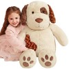 IKASA Peluche Chien Géant Animal Jouets,78cm Grand Chiot Mignon Moelleux Peluche Grosse Animaux Adorable de Grande Taille,Cad