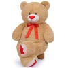 FAVOSTA Ours en Peluche Grand Nounours 110cm Teddybear with Love Peluche Jouet Enfant Cadeau de Vacances