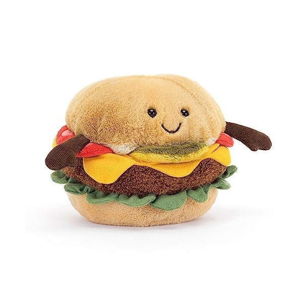 Jellycat Amuseable Burger - L: 11 cm x l: 11 cm x h: 11 cm