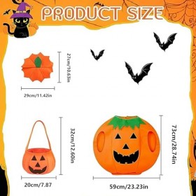 Deguisement citrouille bebe Costume de citrouille pour enfant Costumes de citrouille dHalloween déguisement de citrouille av