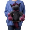 corimori - Ruby La Licorne Punk XL Peluche Garçon Fille 45 cm Noir