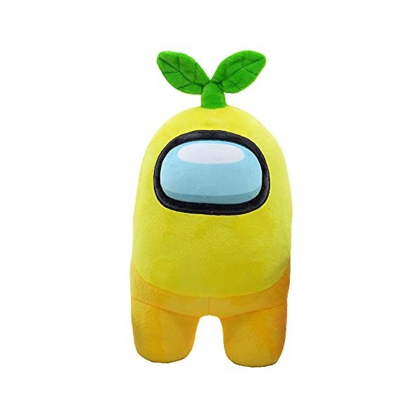 Peluches Produit officiel de Among Us - Jaune Avec Plante - Qualité Super Soft