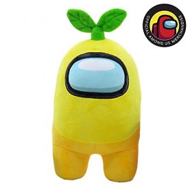 Peluches Produit officiel de Among Us - Jaune Avec Plante - Qualité Super Soft
