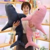 EZLAM 15-140 cm Géant Mignon Requin en Peluche Jouet Doux Animal en Peluche Lecture Oreiller pour Cadeaux danniversaire Cous