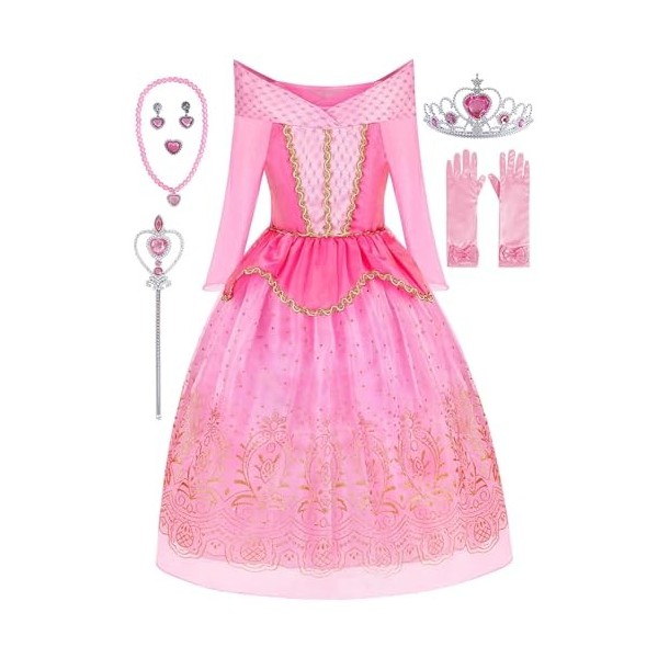 strapless open back dress The Romantic Pink Mermaid Costume Dress – Luxury Kids Costume by Teresita  Orillac – Joy Costumes main image 0