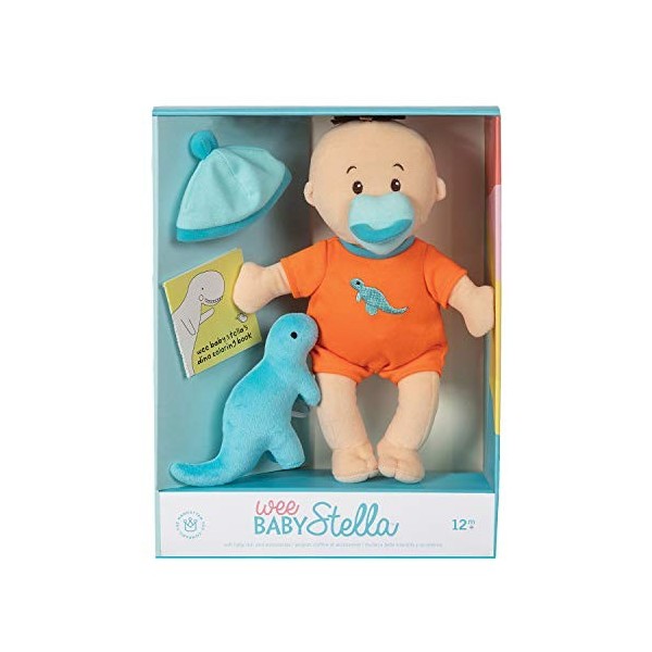 Manhattan Toy Ensemble de Poupée Souple 30, 48 cm Stella Tiny Dino de Wee Baby