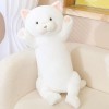 SaruEL Mignon Chat en Peluche Long Oreiller Jouet en Peluche Chat Moelleux Oreiller de Couchage canapé Coussin Belle poupée J