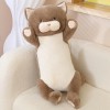 SaruEL Mignon Chat en Peluche Long Oreiller Jouet en Peluche Chat Moelleux Oreiller de Couchage canapé Coussin Belle poupée J