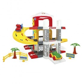 Wader- Multi Level Garage avec Un élévateur-3 Niveaux, 10125625, Multicolore, Standard