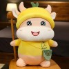 PaMut Mignon Vache Peluche Jouet année du bœuf Kawaii Mascotte Vache Peluche Jouet Nouvel an fête décoration Cadeaux 40cm 3