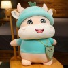 PaMut Mignon Vache Peluche Jouet année du bœuf Kawaii Mascotte Vache Peluche Jouet Nouvel an fête décoration Cadeaux 40cm 3