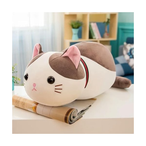 Chat Peluche Jouet Animal Créatif Kawaii Chat Doux Oreiller De Bureau Oreiller De Sommeil Enfants en Peluche Cadeau Poupée 50