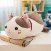 Chat Peluche Jouet Animal Créatif Kawaii Chat Doux Oreiller De Bureau Oreiller De Sommeil Enfants en Peluche Cadeau Poupée 50