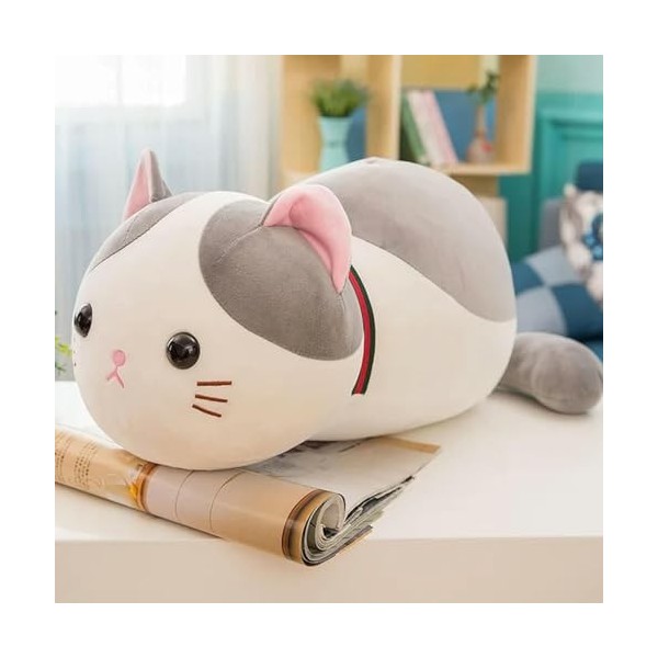 Chat Peluche Jouet Animal Créatif Kawaii Chat Doux Oreiller De Bureau Oreiller De Sommeil Enfants en Peluche Cadeau Poupée 50