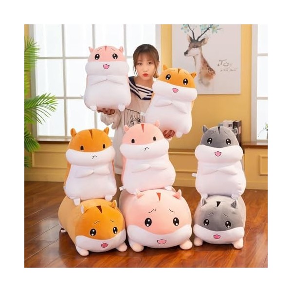 Dessin Animé D’Hiver Main Chaude Hamster Jouet en Peluche Hamster Mignon en Peluche Animal Oreiller Enfants Cadeau D’Annivers