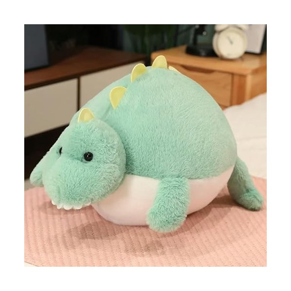 EacTEL Mignon Dessin animé Rond Dinosaure Peluche Jouet oie Peluche Animal Doux Oreiller de Couchage poupée Fille Anniversair
