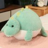 EacTEL Mignon Dessin animé Rond Dinosaure Peluche Jouet oie Peluche Animal Doux Oreiller de Couchage poupée Fille Anniversair