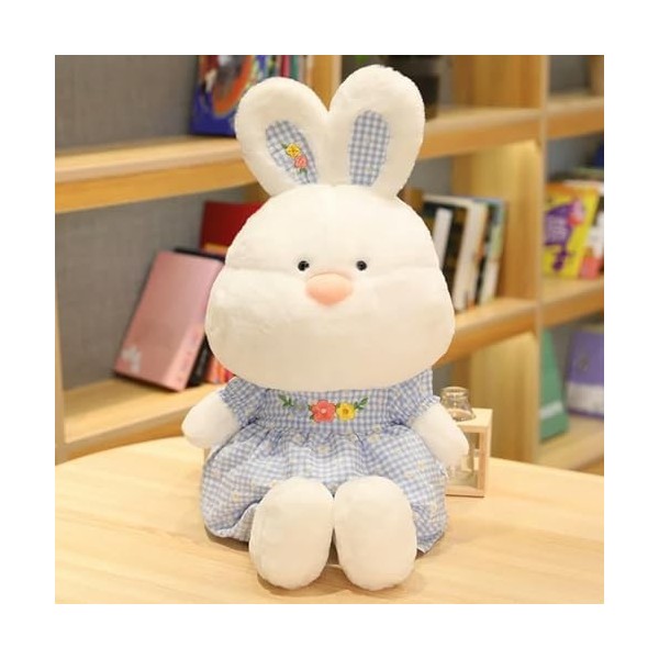 Kawaii Mignon Lait Lapin avec Floral Jupe Animal Cartoon Lapin en Peluche Jouet Coussin Cadeau D’Anniversaire 65cm 2