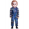 IKALI Costume dHalloween pour enfants Garçons Filles Chucky Costumes de déguisement Costume effrayant avec masque 4-6 ans