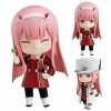 Ldruieu Darling in The Franxxx Lot de 2 figurines danime Zero Two en peluche 10 cm/25 cm Figurines daction Décoration de bu