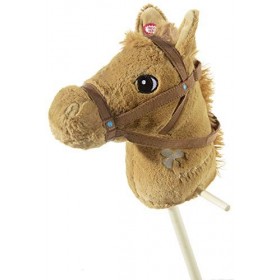 Bibi & Tina 740679-Steckenpferd Amadeus Animal en Peluche, 740679, Marron