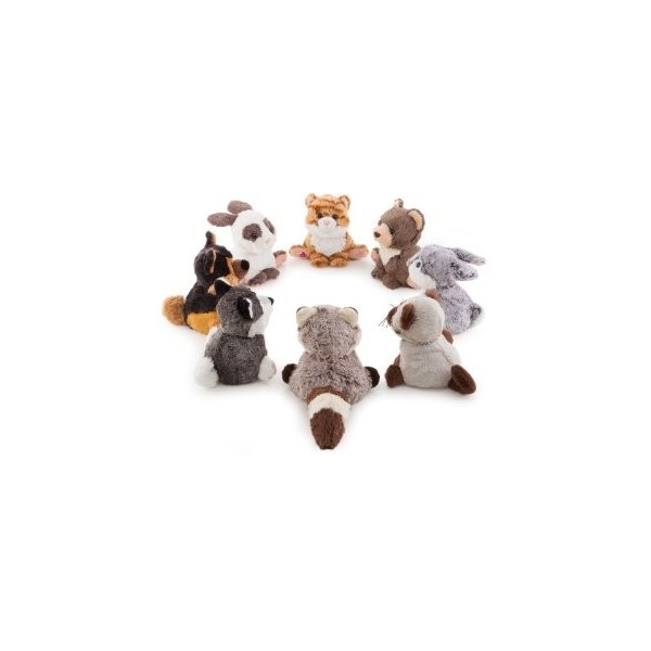 Trudi - 29904 - Peluche - Lapin - Blanc Marron - 16 Cm