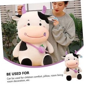 ABOOFAN 2 Pcs Année du Bœuf en Peluche Jouet Décor Chinois Garniture De Voiture Kidcraft Playset Coussin De Siège De Voiture 