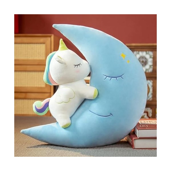 Jouets en Peluche Mignons Lune, poupées Animaux en Peluche Mignonnes, Coussins Moelleux créatifs, décoration de Chambre Kawai