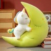 Jouets en Peluche Mignons Lune, poupées Animaux en Peluche Mignonnes, Coussins Moelleux créatifs, décoration de Chambre Kawai