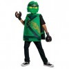 Disguise 100369 Ninja Costume officiel 3 pièces Lloyd Ninjago pour enfant avec masque et gants, vert, taille unique