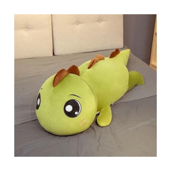EacTEL Big Eyes Dinosaure Oreiller en Peluche Jouet Dessin Animé Peluche Animal Dinosaure Peluche Jouet Poupée Petite Amie Or