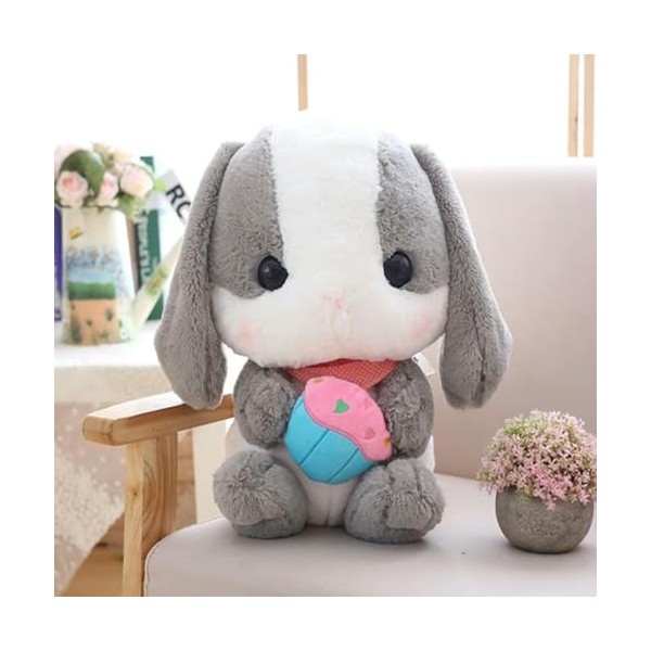 Mignon lop Lapin en Peluche Jouet Lapin en Peluche Poupée Diplômé Jour De Noël Fille Enfants Cadeau Anniversaire Cadeau De No