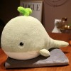EacTEL Nouvelle baleine en peluche animal poisson oreiller couverture enfants poupée hiver jouet fille cadeau décoration mais