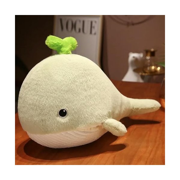 EacTEL Nouvelle baleine en peluche animal poisson oreiller couverture enfants poupée hiver jouet fille cadeau décoration mais