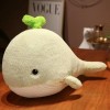 EacTEL Nouvelle baleine en peluche animal poisson oreiller couverture enfants poupée hiver jouet fille cadeau décoration mais