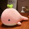 EacTEL Nouvelle baleine en peluche animal poisson oreiller couverture enfants poupée hiver jouet fille cadeau décoration mais