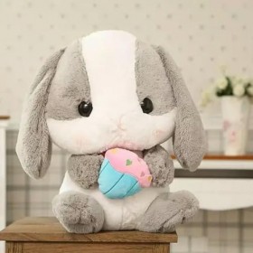 Big lop Lapin Poupée en Peluche Jouet Mignon Lapin Poupée en Peluche Animal Lapin Oreiller Anniversaire Cadeau De Noël pour E