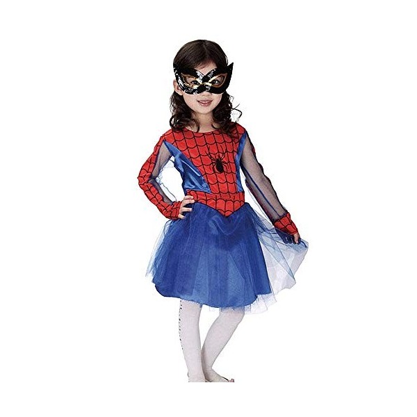 Inception Pro Infinite Costume fille araignée - Petite fille - Fille - Carnaval - Halloween - Cosplay - idée cadeau originale