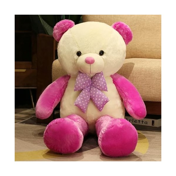 LfrAnk Ours en Peluche Mignon Noeud Jouet en Peluche Gros Ours Oreiller poupée Peluche Jouet Fille Saint Valentin Cadeau d’An