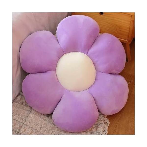 LfrAnk Fleurs colorées, oreillers en Peluche, Coussins de pétales de Plantes Confortables, Jouets de Fleurs en Peluche, Cadea
