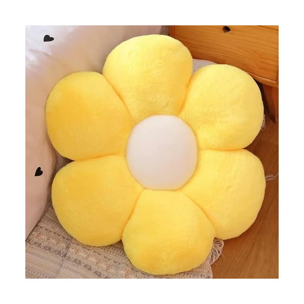 LfrAnk Fleurs colorées, oreillers en Peluche, Coussins de pétales de Plantes Confortables, Jouets de Fleurs en Peluche, Cadea