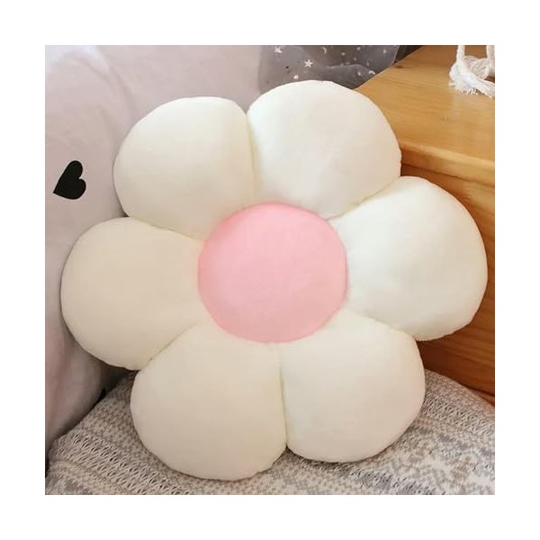 LfrAnk Fleurs colorées, oreillers en Peluche, Coussins de pétales de Plantes Confortables, Jouets de Fleurs en Peluche, Cadea
