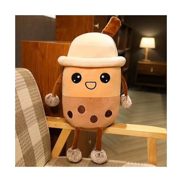 LfrAnk Kawaii Bulle Lait thé Tasse en Peluche Jouet Mignon en Peluche Bulle thé Forme Oreiller Enfants Fille décoration Cadea