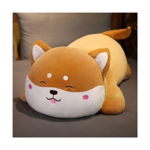 LfrAnk Shiba Inu Poupée Dessin Animé Chien Animal Oreiller en Peluche Enfants Cadeau D’Anniversaire Cadeau De Noël 60cm 1