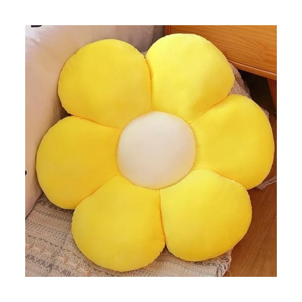 LfrAnk Coussin en Peluche de Fleurs colorées Coussin de pétale de Plante Confortable rempli de Fleurs Jouet Fille décoration 