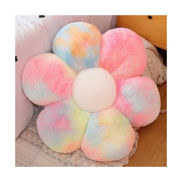 LfrAnk Coussin en Peluche de Fleurs colorées Coussin de pétale de Plante Confortable rempli de Fleurs Jouet Fille décoration 