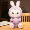 LfrAnk Kawaii créatif Dessin animé Fruit Lapin Peluche Jouet Oreiller Doux canapé Coussin Enfants Petite Amie Anniversaire Ca