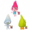 Trolls Hugn Plush Lot de 3 peluches super douces 28 cm – Poppy, Guy Diamond et Fuzzbert