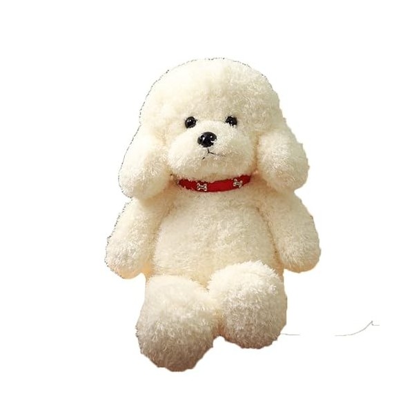 JAWSEU Peluche Teddy, Chien en Peluche, Jouet de Chien de Simulation Réaliste, Teddy Peluche pour Chien Chien en Peluche Doux